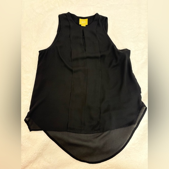 Anthropologie Maeve Black Sleeveless High-Low Blouse Size 2 - Picture 4 of 8
